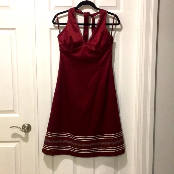 RW&CO Satin Dress Red Sz 6 - Picture 10 of 11